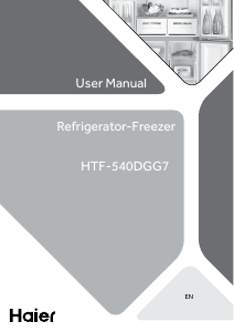 Manual Haier HTF-540DGS7 Fridge-Freezer