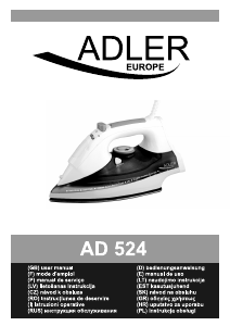 Mode d’emploi Adler AD 524 Fer à repasser