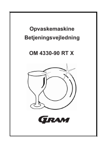 Brugsanvisning Gram OM 4330-90 RT X Opvaskemaskine