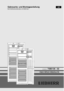 Bedienungsanleitung Liebherr CBNef 4805 Kühl-gefrierkombination