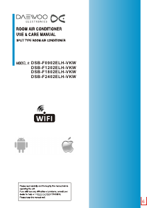 Manual Daewoo DSB-F2402ELH-VKW Air Conditioner