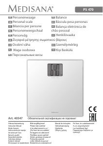 Manuale Medisana PS 470 Bilancia