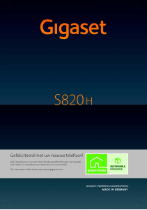 Handleiding Gigaset S820H Draadloze telefoon