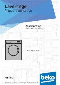 Mode d’emploi BEKO WTV 8814 MMC Lave-linge