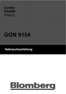 Manual Blomberg GGN 9154 Range