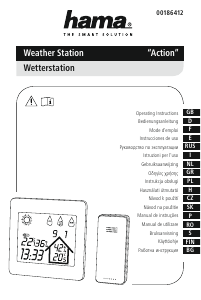 Manual Hama 00186412 Action Estação meteorológica