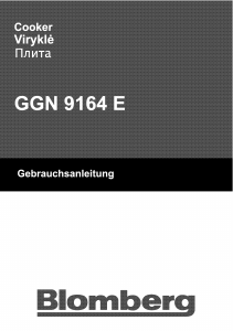 Manual Blomberg GGN 9164 E Range