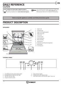 Handleiding Indesit DFE 1B19 B UK Vaatwasser