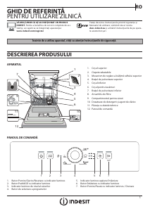 Manual Indesit DFE 1B19 13 Maşină de spălat vase