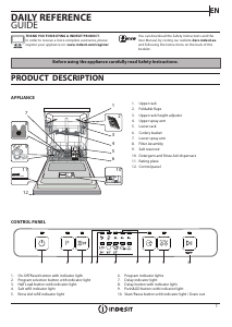 Manual Indesit DFC 2B+19 AC X Dishwasher