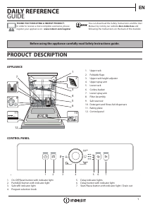 Manual Indesit DFE 1B19 X Dishwasher