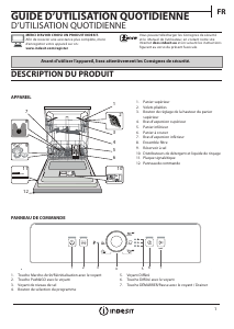 Mode d’emploi Indesit DFE 1B19 X UK Lave-vaisselle