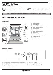 Manuale Indesit DFE 1B19 S Lavastoviglie