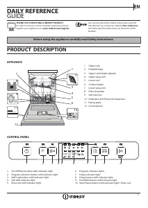 Manual Indesit DFC 2B+16 UK Dishwasher