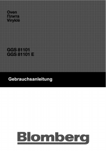 Handleiding Blomberg GGS 81101 Fornuis