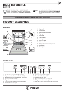 Handleiding Indesit DBC 3C24 AC X Vaatwasser