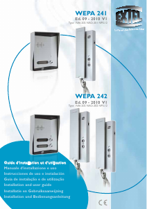 Manual Extel WEPA 241 Sistema de interfone