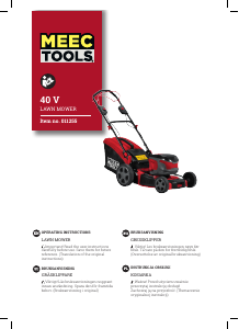 Manual Meec Tools 011-255 Lawn Mower