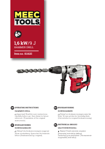 Instrukcja Meec Tools 011-625 Młotowiertarka