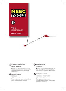 Bruksanvisning Meec Tools 011-219 Häcksax