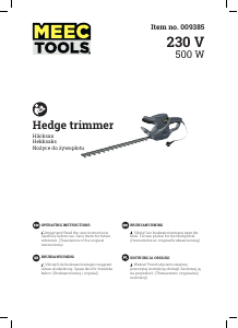 Bruksanvisning Meec Tools 009-385 Häcksax