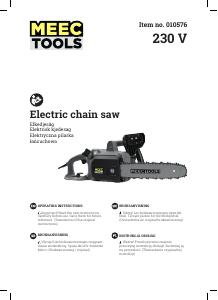 Bruksanvisning Meec Tools 010-576 Kedjesåg