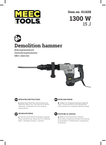 Manual Meec Tools 011-638 Demolition Hammer