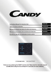 Manuale Candy CTPJ644MCWIFI Piano cottura