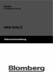 Manual Blomberg HKN 9440 E Range