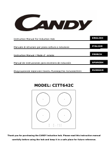 Manuale Candy CITT642C Piano cottura