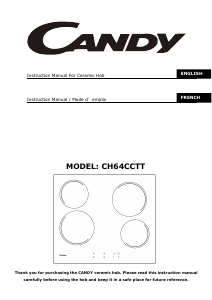 Handleiding Candy CH64CCTT Kookplaat