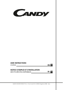 Mode d’emploi Candy FCS886X/E Four