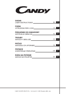 Manuale Candy FCT605XL Forno