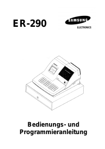 Bedienungsanleitung Samsung ER-290 Registrierkasse