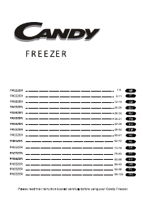 Manuale Candy CCTU582WK Congelatore