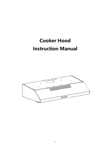 Manual Candy CFT63/1X Cooker Hood