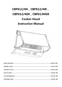 Mode d’emploi Candy CBP612/4GR Hotte aspirante