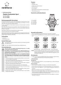 Mode d’emploi Renkforce 1007802 Montre