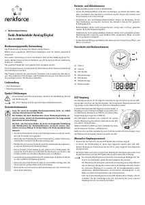 Handleiding Renkforce 1052377 Horloge