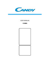 Manual Candy CVBNM 6182WP/S Fridge-Freezer