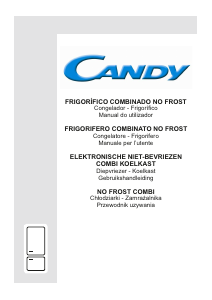 Instrukcja Candy CVBNM 6182WP Lodówko-zamrażarka