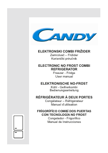 Manual Candy CVBNM 6182XP Fridge-Freezer