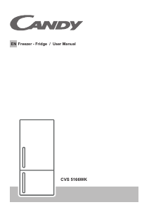 Manual Candy CVS 1745WK Fridge-Freezer