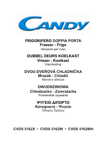 Instrukcja Candy CVDS 5162X Lodówko-zamrażarka