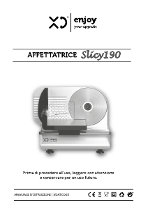 Manuale XD XDATC003 Affettatrice