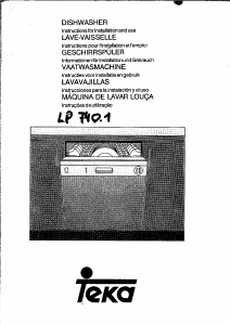 Manual Teka LP 740.1 Máquina de lavar louça