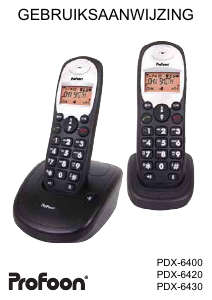 Handleiding Profoon PDX-6420 Draadloze telefoon