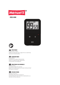 Manual Menuett 002-444 Kitchen Timer