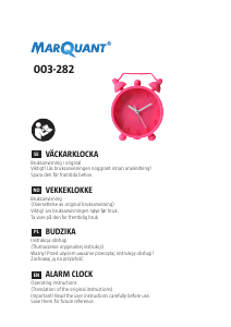 Manual MarQuant 003-282 Alarm Clock