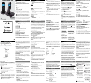 Handleiding Profoon PDX-7330 Draadloze telefoon